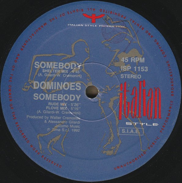Dominoes - Somebody Vinyl