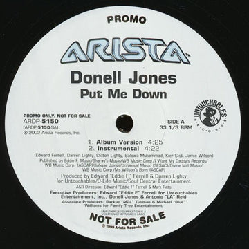 Donell Jones - Put Me Down Vinyl Vinly Record