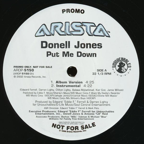 Donell Jones - Put Me Down Vinyl