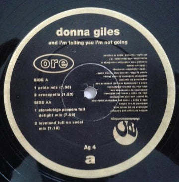 Donna Giles - And I'm Telling You I'm Not Going Vinyl Vinly Record