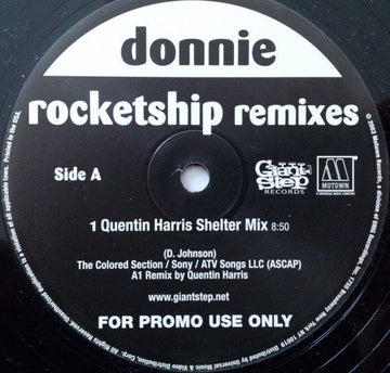 Donnie - Rocketship (Remixes) Vinyl Vinly Record