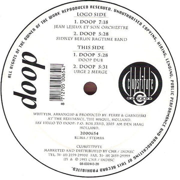 Doop - Doop Vinyl Vinly Record