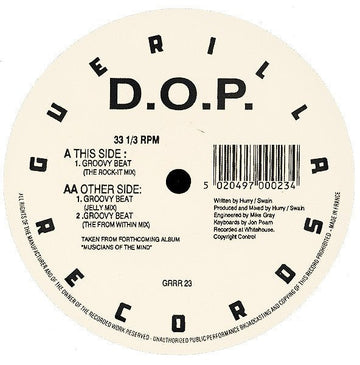 D.O.P. - Groovy Beat Vinyl Vinly Record
