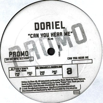 Doriel - Can You Hear Me Vinyl Vinly Record