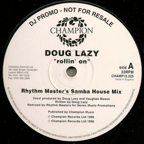 Doug Lazy - Rollin' On Vinyl - Vinyl Record