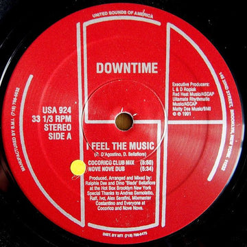 Downtime - I Feel The Music Vinyl Vinly Record