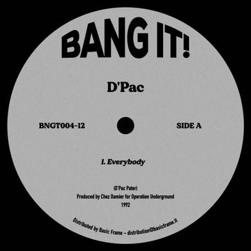 D'Pac - Everybody Vinyl Vinly Record