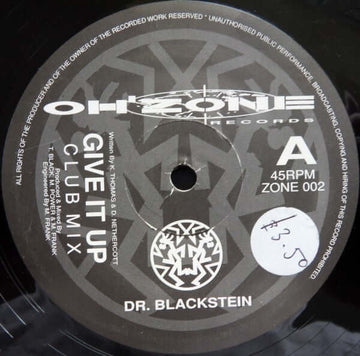 Dr. Blackstein - Give It Up Vinyl Vinly Record