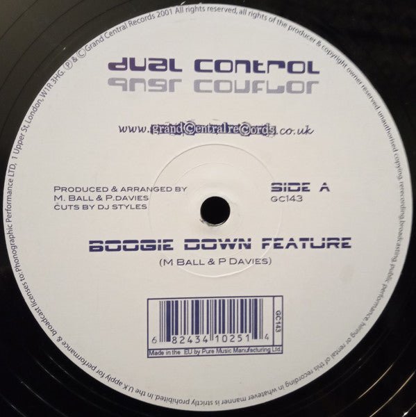 Dual Control - Boogie Down Feature Vinyl