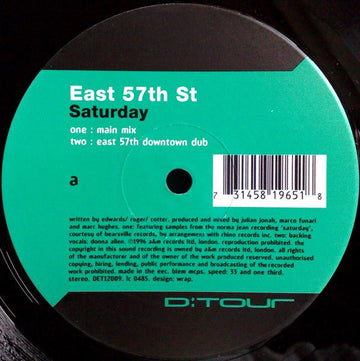 East 57th St. - Saturday Vinyl Vinly Record