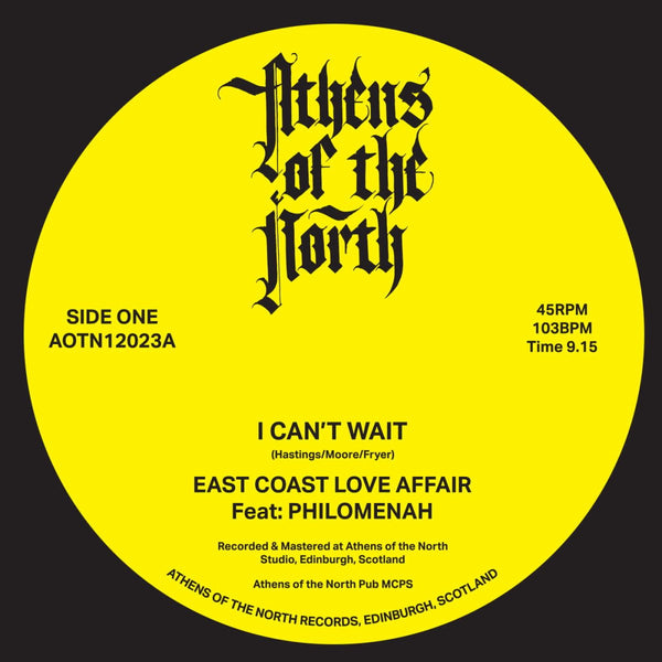 East Coast Love Affair - I Can't Wait Vinyl