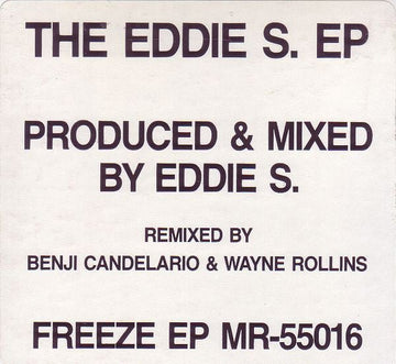 Eddie S. - The Eddie S. EP Vinyl Vinly Record