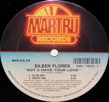 Eileen Flores - Got 2 Have Your Love Vinyl Vinly Record