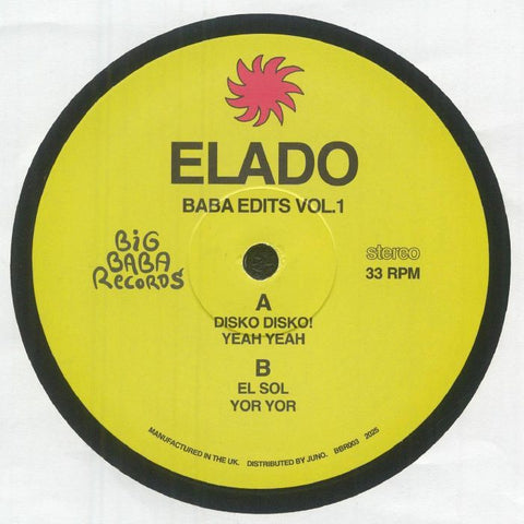 Elado - Baba Edits Vol 1 Vinyl - Vinyl Record