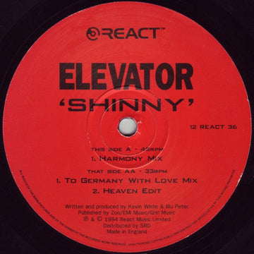 Elevator - Shinny Vinyl Vinly Record