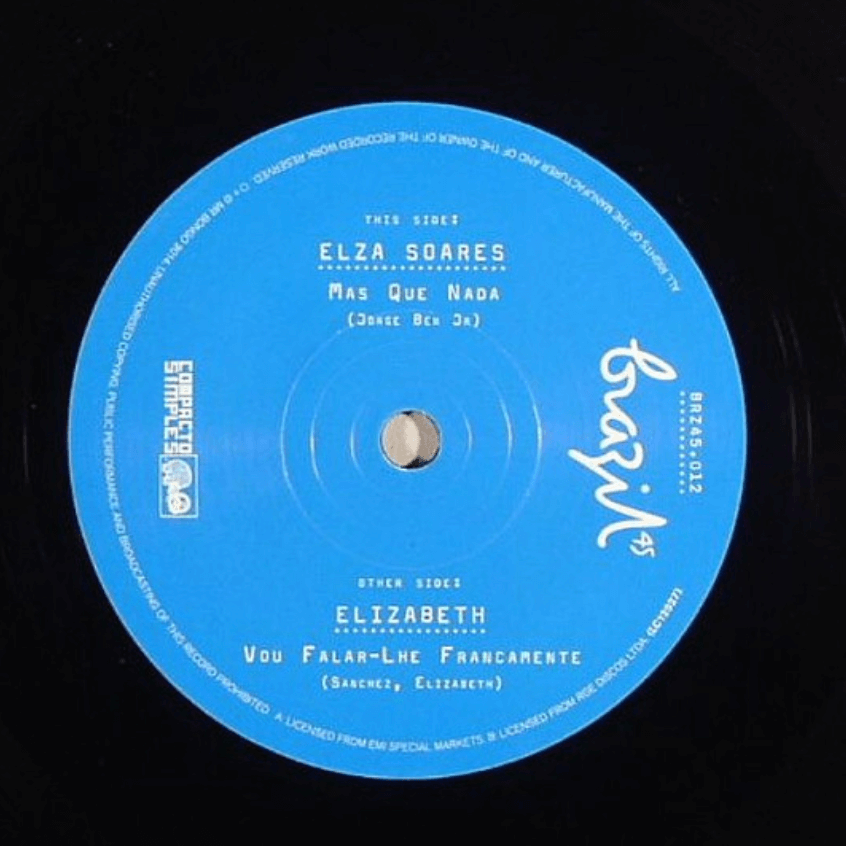 Elza Soares / Elizabeth - Mas Que Nada / Vou Falar - Lhe Francamente Vinyl