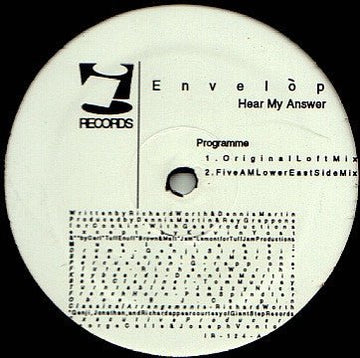 Envelòp - Hear My Answer Vinyl Vinly Record