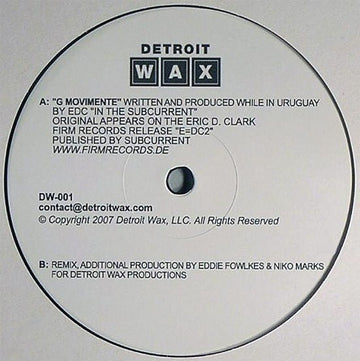 Eric D. Clark - G Movimente Vinyl Vinly Record