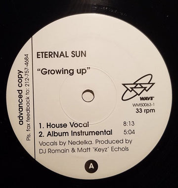 Eternal Sun - Growing Up Vinyl Vinly Record