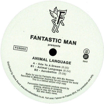 Fantastic Man - Animal Language Vinyl Vinly Record