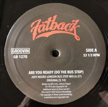 Fatback - (Are You Ready) Do The Bus Stop Vinyl Vinly Record