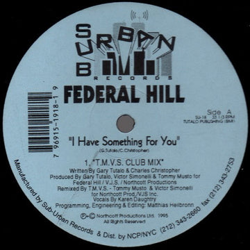 Federal Hill - I Have Something For You Vinyl Vinly Record