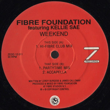 Fibre Foundation Featuring Kellie Sae - Weekend Vinyl Vinly Record