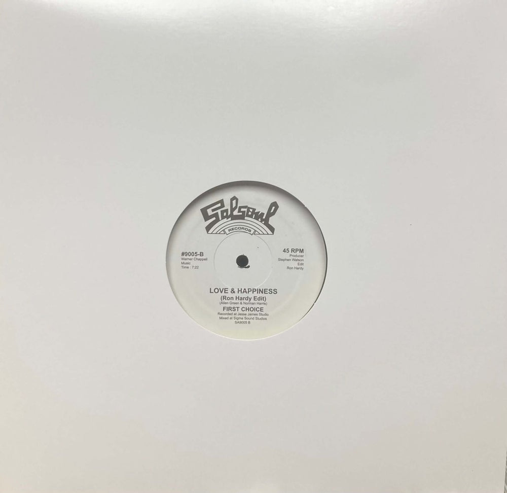 First Choice - Love & Happiness (Ron Hardy Edit) Vinyl