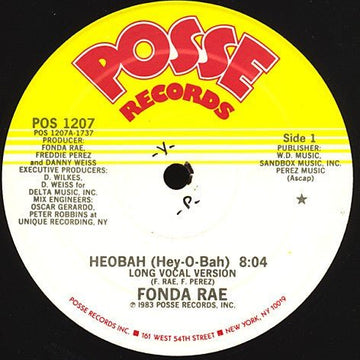 Fonda Rae - Heobah (Hey - O - Bah) Vinyl Vinly Record