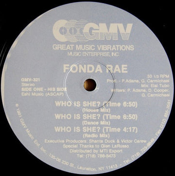 Fonda Rae - Who Is She? Vinyl Vinly Record