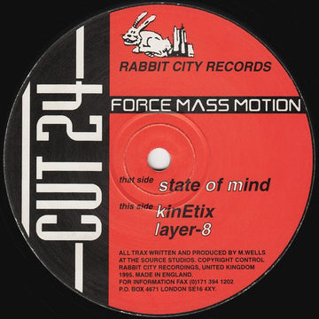 Force Mass Motion - State Of Mind Vinyl Vinly Record