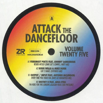 Foremost Poets / Doug Willis / Output Input / Destiny Ii - Attack The Dancefloor 25 Vinyl Vinly Record