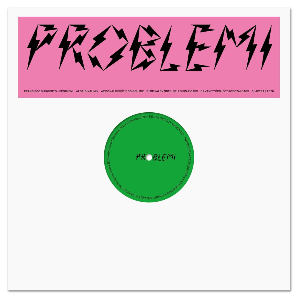 Francisco D’Argento - Problemi Remixes Vinyl