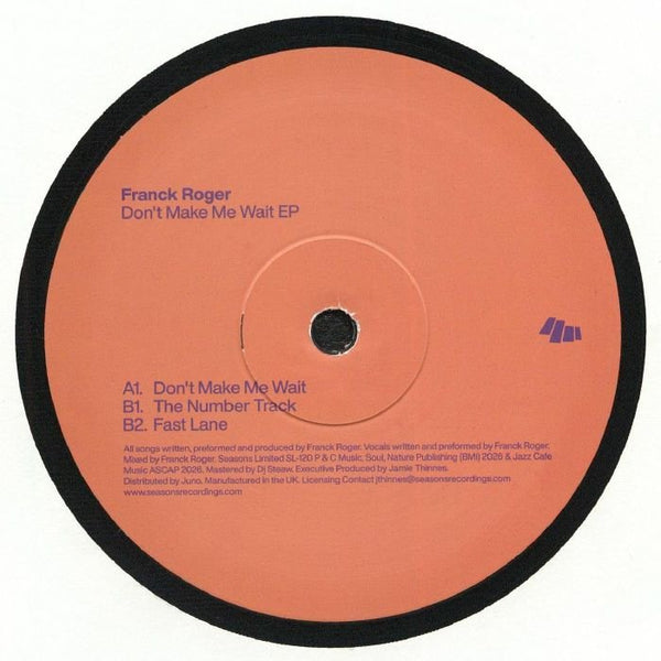 Franck Roger - Don't Make Me Wait EP Vinyl