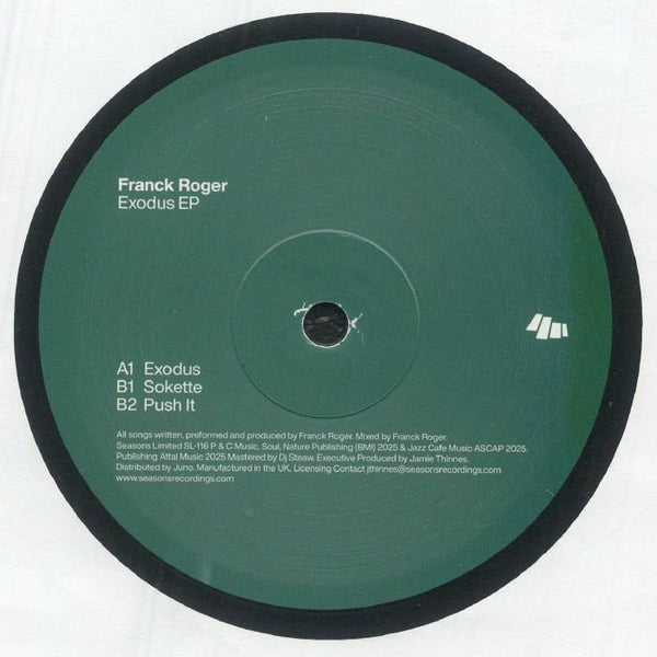 Franck Roger - Exodus EP Vinyl