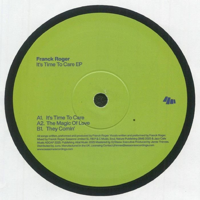 Franck Roger - It's Time To Care EP Vinyl