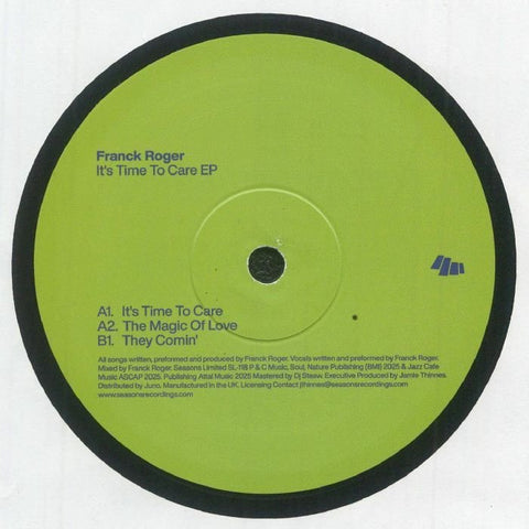Franck Roger - It's Time To Care EP Vinyl - Vinyl Record