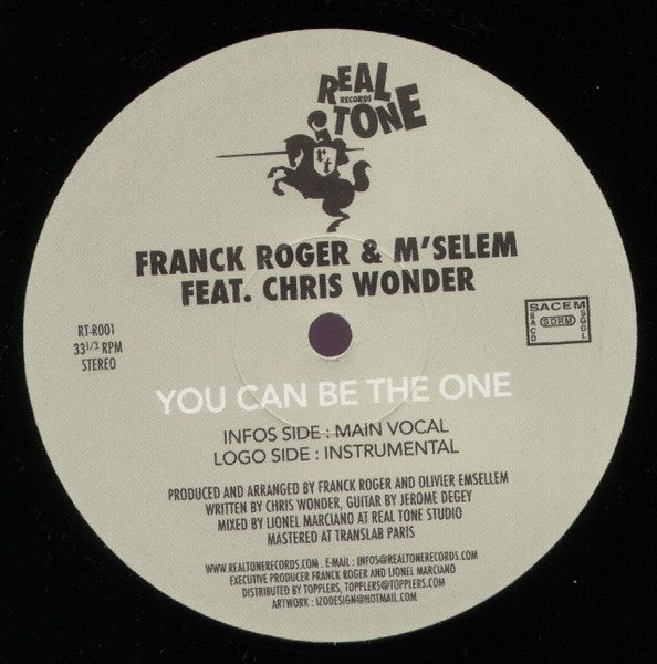 Franck Roger & M'Selem Feat. Chris Wonder - You Can Be The One Vinyl