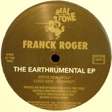 Franck Roger - The Earthrumental EP Vinyl Vinly Record