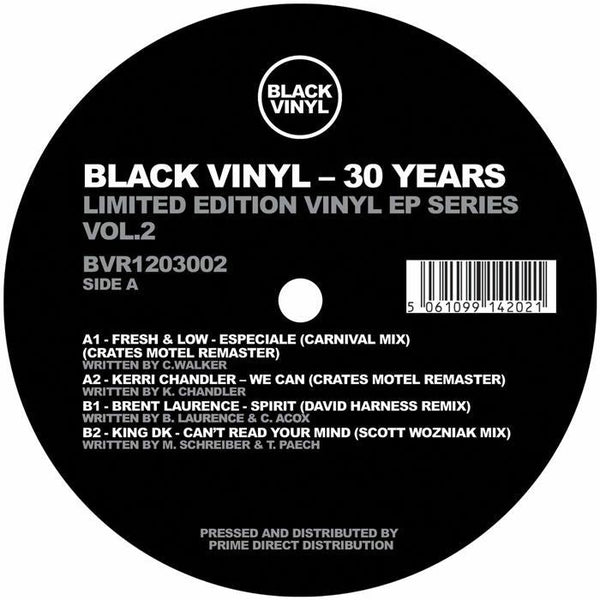 Fresh & Low / Kerri Chandler / Brent Laurence / King DK - Black Vinyl - 30 Years Volume 2 Vinyl