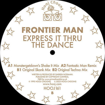 Frontier Man - Express It Thru The Dance - Mixes Vinyl Vinly Record