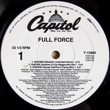Full Force - Quickie Vinyl Vinly Record