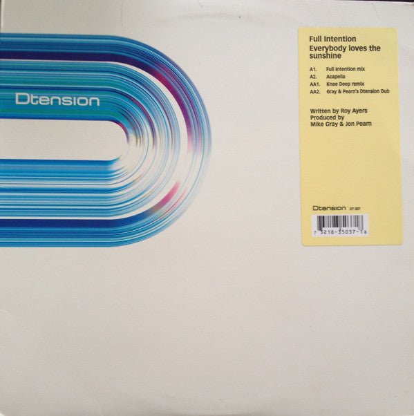 Full Intention - Everybody Loves The Sunshine Vinyl