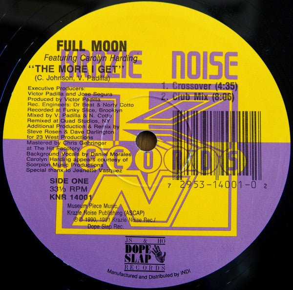 Full Moon Featuring Carolyn Harding - The More I Get Vinyl