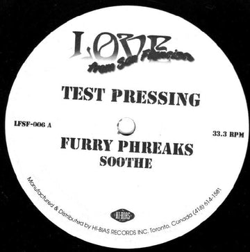 Furry Phreaks - Soothe Vinyl Vinly Record