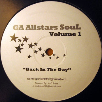 GA - Allstars Soul Volume 1 Vinyl Vinly Record