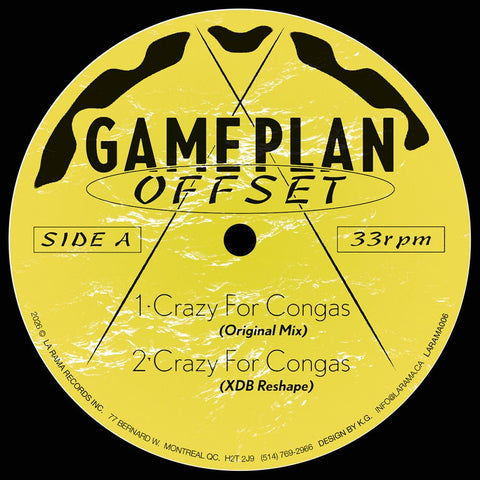 Game Plan (Gene Tellem & Gabriel Rei) - Offset Vinyl - Vinyl Record