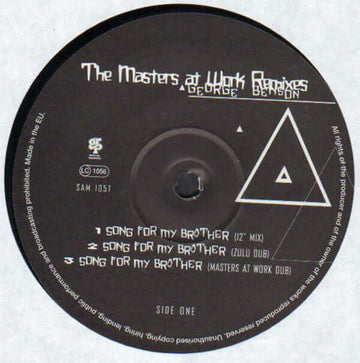 George Benson - Song For My Brother / Baby I'm In Love... (The Masters At Work Remixes) Vinyl Vinly Record
