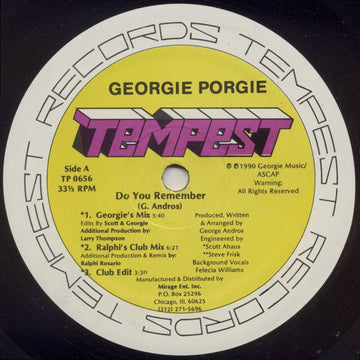 Georgie Porgie - Do You Remember Vinyl Vinly Record