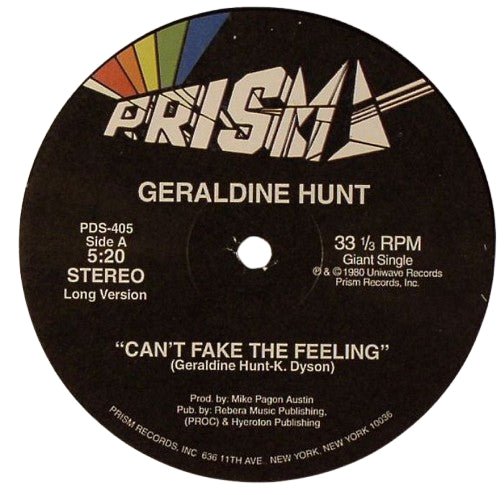 Geraldine Hunt - Can't Fake The Feeling Vinyl